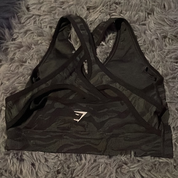 gymshark zebra black sports bra - Picture 2 of 2